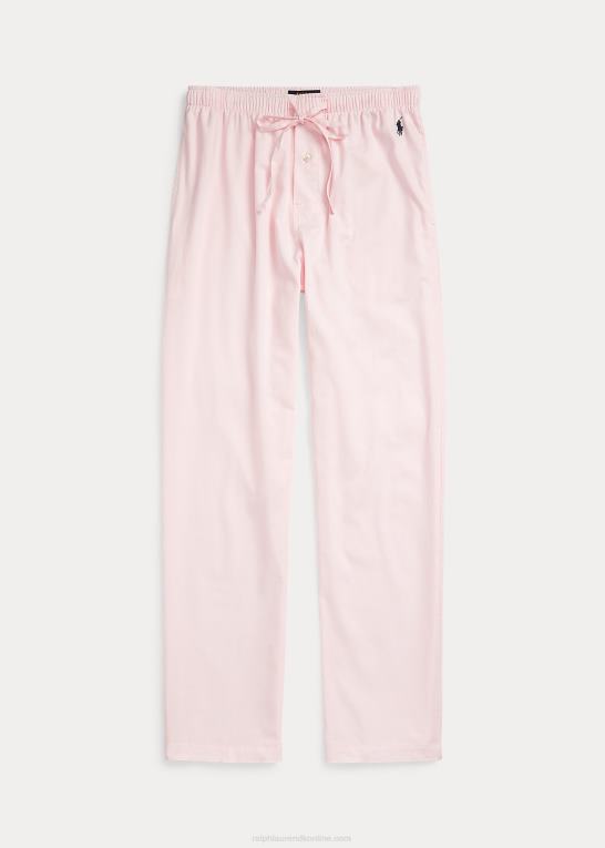 pink oxford/cruise navy Mænd Ralph Lauren oxford pyjamasbukser i bomuld Z426B8570