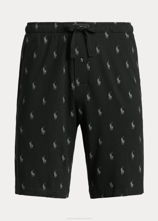 sort Mænd Ralph Lauren allover pony pyjamas kort Z426B1178