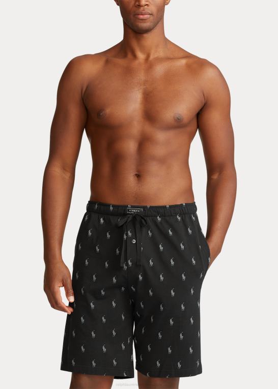 sort Mænd Ralph Lauren allover pony pyjamas kort Z426B1178