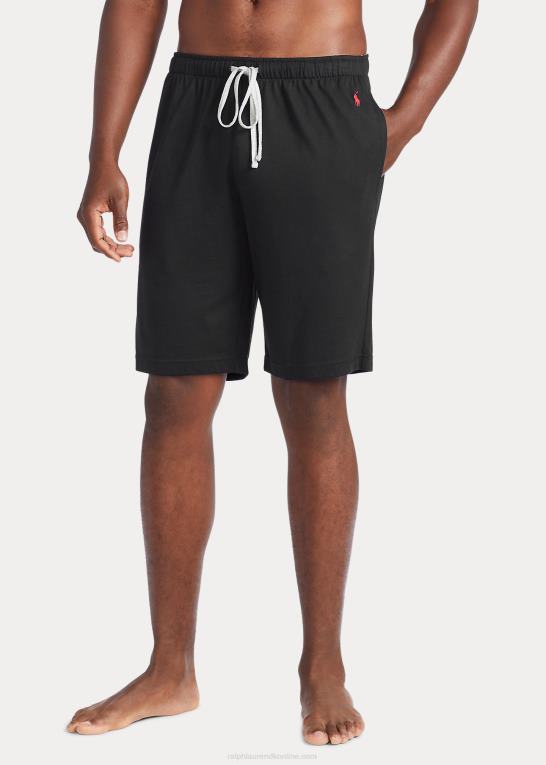 sort/andover lyng/rød Mænd Ralph Lauren pyjamasshorts i bomuldsblanding-jersey Z426B217