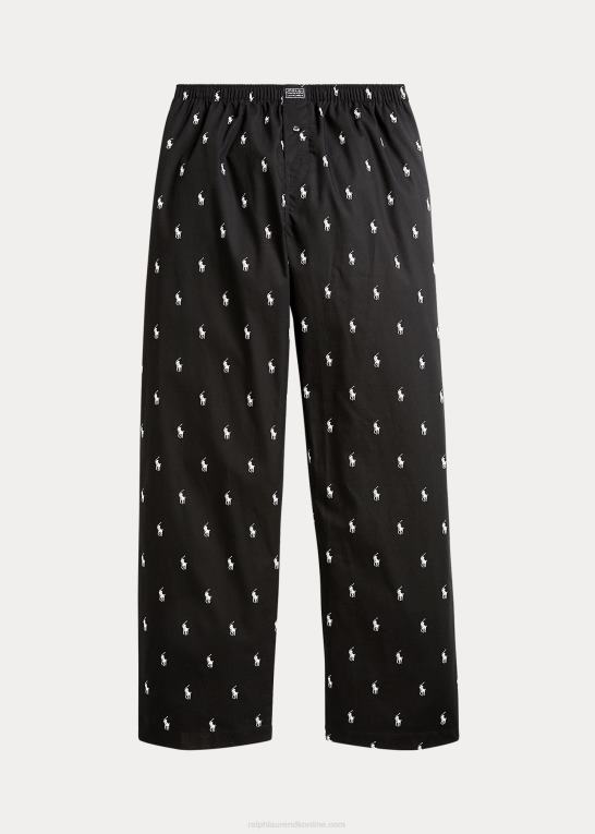sort hvid Mænd Ralph Lauren allover pony sovebukser Z426B1677