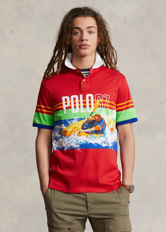 67 tryk Mænd Ralph Lauren poloshirt i blød bomuld med klassisk pasform Z426B778