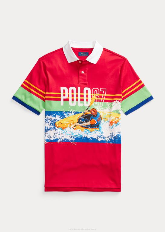 67 tryk Mænd Ralph Lauren poloshirt i blød bomuld med klassisk pasform Z426B778