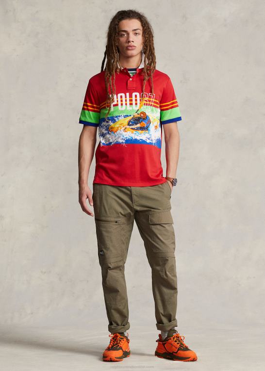 67 tryk Mænd Ralph Lauren poloshirt i blød bomuld med klassisk pasform Z426B778