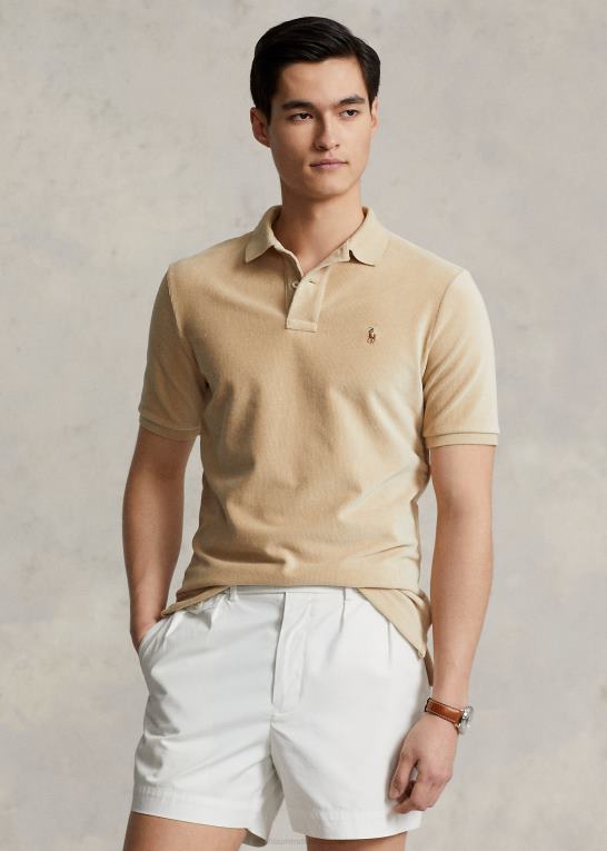 Klit Mænd Ralph Lauren klassisk pasform strik fløjlspoloshirt Z426B1086