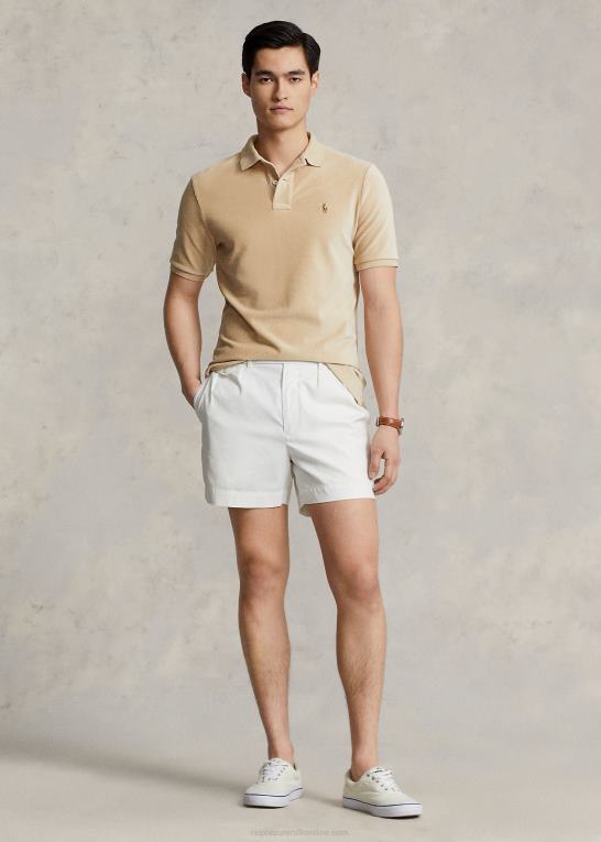 Klit Mænd Ralph Lauren klassisk pasform strik fløjlspoloshirt Z426B1086
