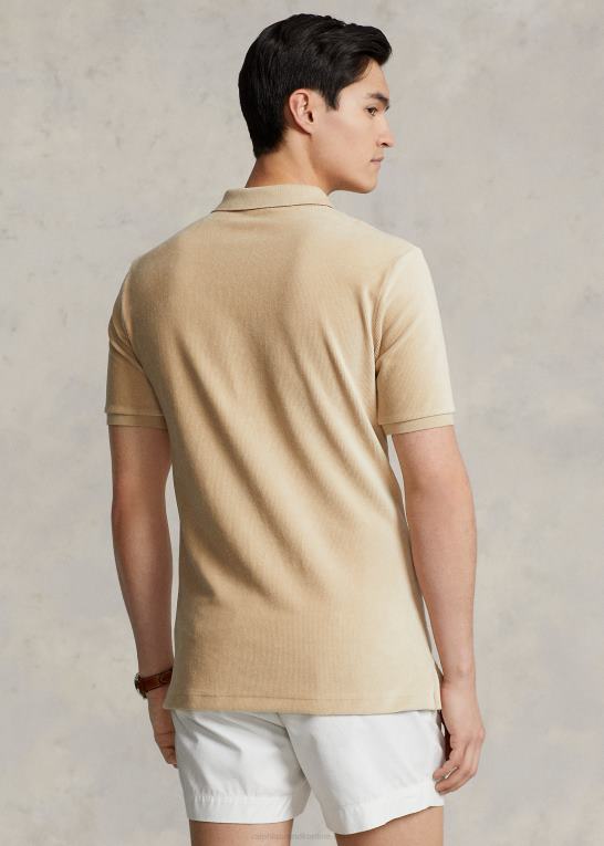 Klit Mænd Ralph Lauren klassisk pasform strik fløjlspoloshirt Z426B1086