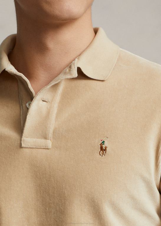 Klit Mænd Ralph Lauren klassisk pasform strik fløjlspoloshirt Z426B1086
