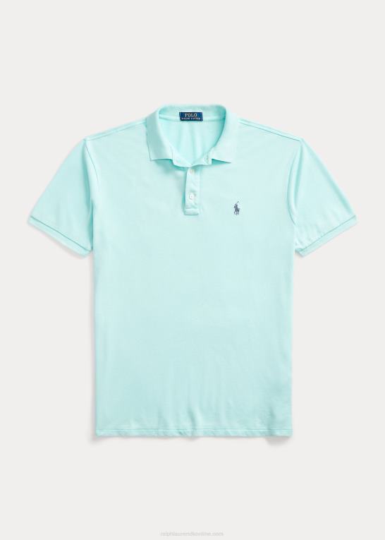 ø aqua Mænd Ralph Lauren brugerdefineret slim fit spa frotté poloshirt Z426B1138