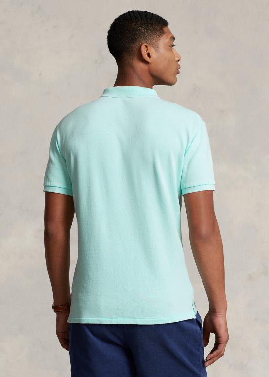 ø aqua Mænd Ralph Lauren brugerdefineret slim fit spa frotté poloshirt Z426B1138