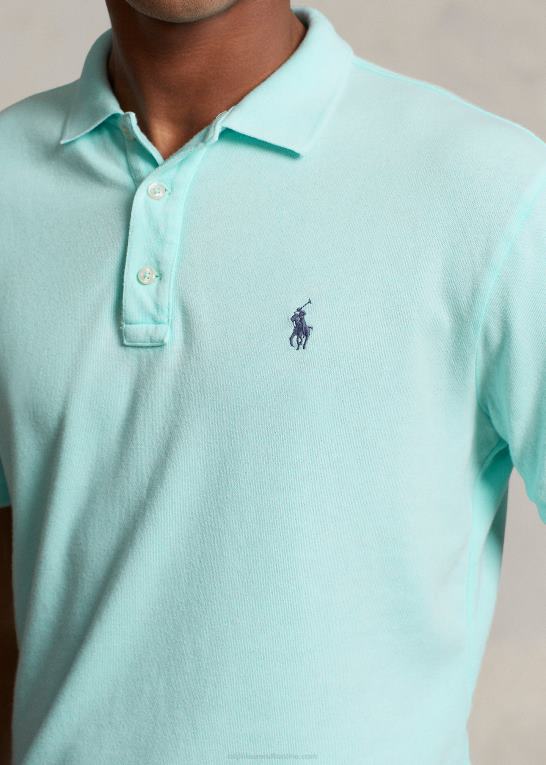ø aqua Mænd Ralph Lauren brugerdefineret slim fit spa frotté poloshirt Z426B1138