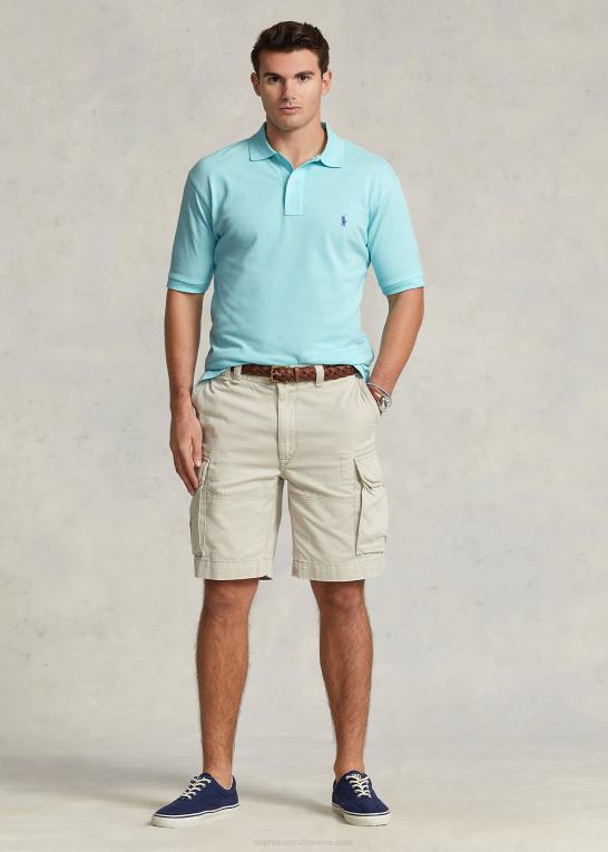 ø aqua Mænd Ralph Lauren den ikoniske mesh poloshirt Z426B1820