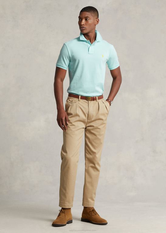 ø aqua Mænd Ralph Lauren slim fit mesh mode poloshirt Z426B18
