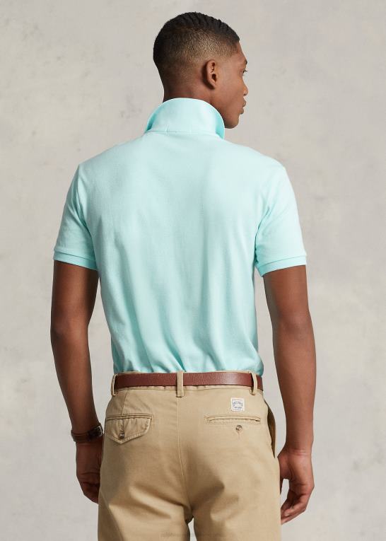 ø aqua Mænd Ralph Lauren slim fit mesh mode poloshirt Z426B18