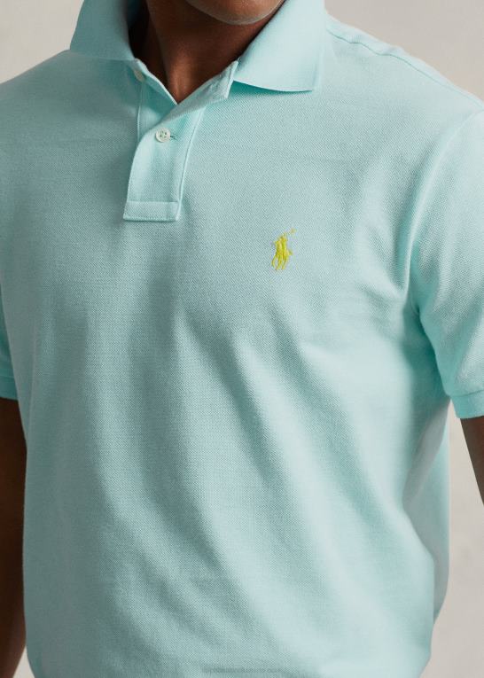 ø aqua Mænd Ralph Lauren slim fit mesh mode poloshirt Z426B18