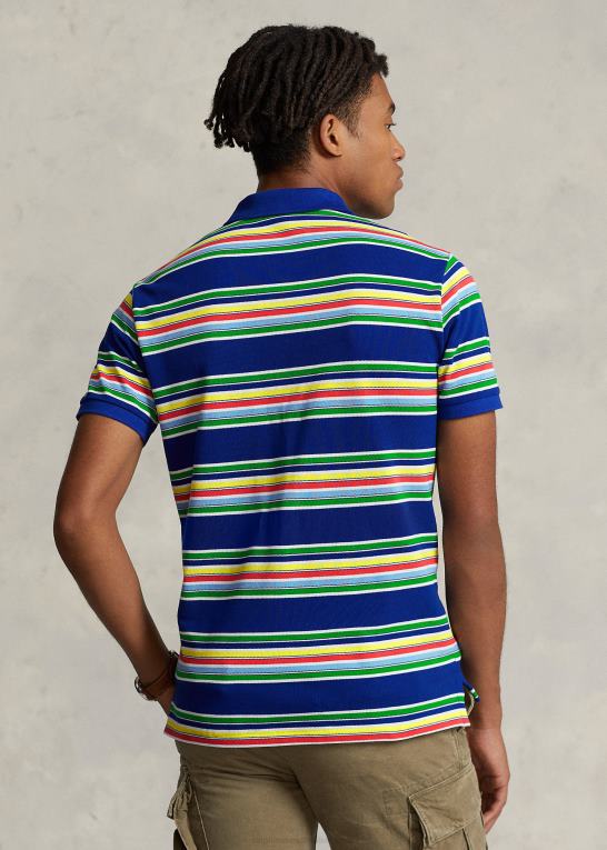 arv kongelig multi Mænd Ralph Lauren klassisk pasform stribet mesh poloshirt Z426B722