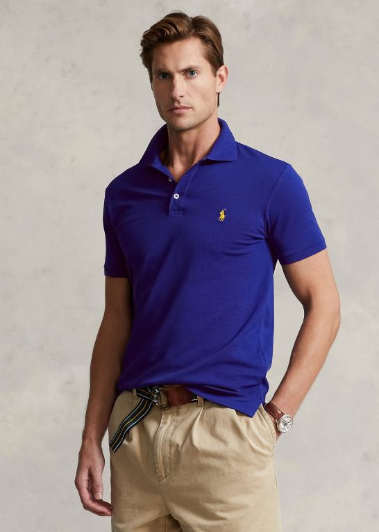arv royal Mænd Ralph Lauren slim fit poloshirt i stretch mesh Z426B950