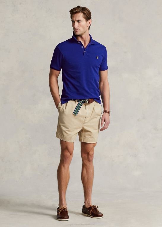arv royal Mænd Ralph Lauren slim fit poloshirt i stretch mesh Z426B950