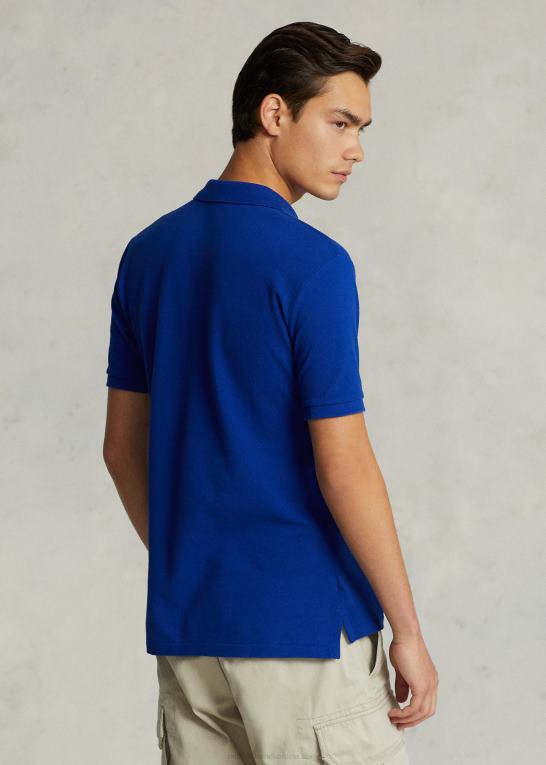 arv royal/rød Mænd Ralph Lauren slim fit mesh poloshirt Z426B7