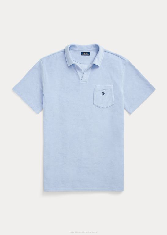 austin blå Mænd Ralph Lauren frotté poloshirt Z426B1475