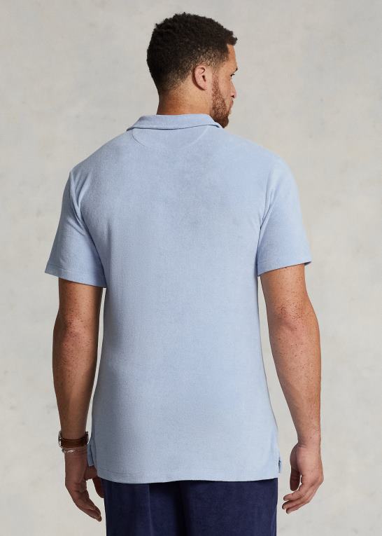 austin blå Mænd Ralph Lauren frotté poloshirt Z426B1475