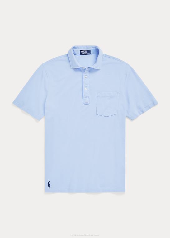 austin blå Mænd Ralph Lauren klassisk pasform fjervægt polo i mesh Z426B809