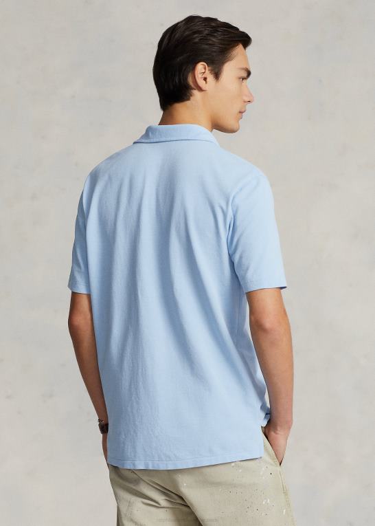 austin blå Mænd Ralph Lauren klassisk pasform fjervægt polo i mesh Z426B809