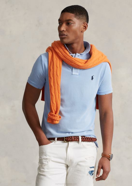 austin blå Mænd Ralph Lauren poloshirt i klassisk pasform i mesh Z426B1094
