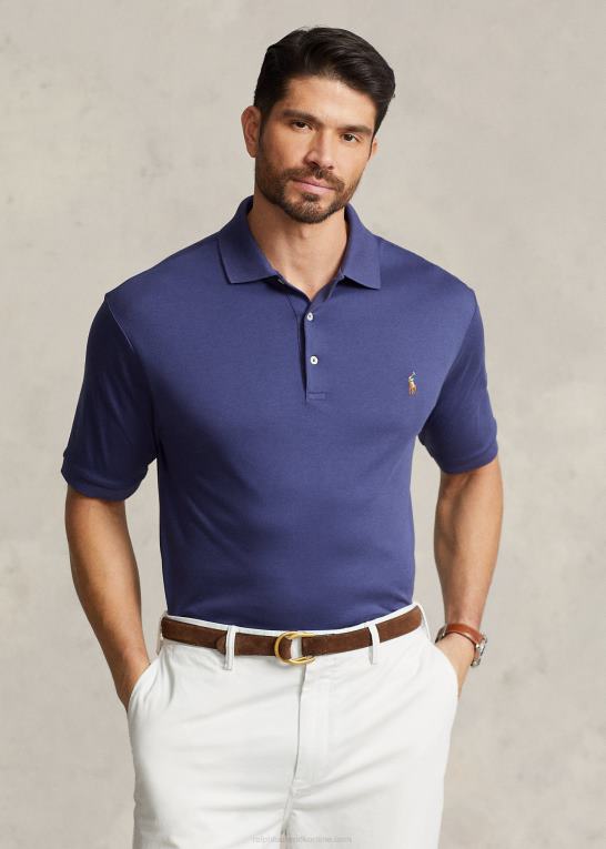 bådehus flåde Mænd Ralph Lauren blød poloshirt i bomuld Z426B1537