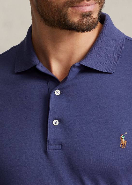 bådehus flåde Mænd Ralph Lauren blød poloshirt i bomuld Z426B1537