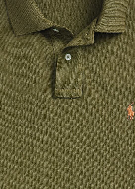 baldakin oliven Mænd Ralph Lauren slim fit mesh ny poloshirt Z426B29