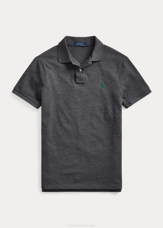 barlerlyng/grøn Mænd Ralph Lauren slim fit mesh ny poloshirt Z426B30
