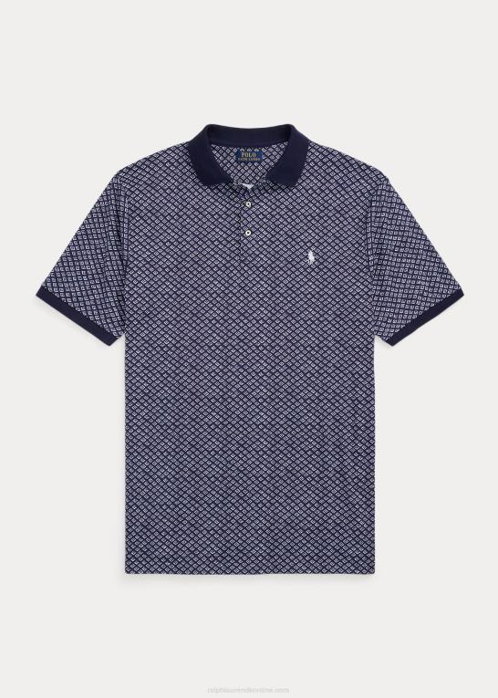 bayberry foulard/navy Mænd Ralph Lauren poloshirt i blød bomuld med foulard-print Z426B1601