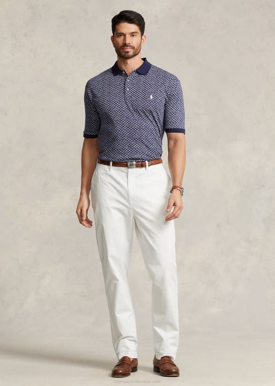 bayberry foulard/navy Mænd Ralph Lauren poloshirt i blød bomuld med foulard-print Z426B1601