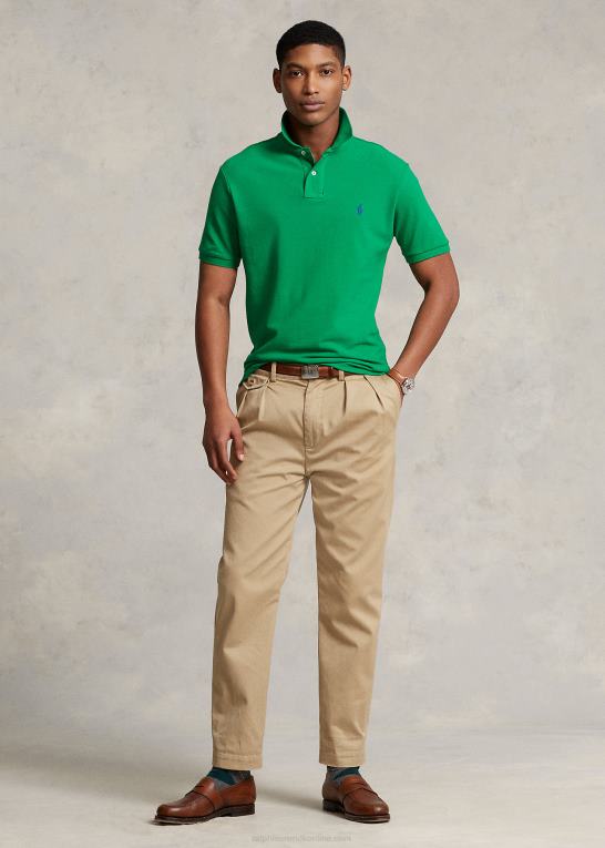 billard/kongeblå Mænd Ralph Lauren slim fit mesh behagelig poloshirt Z426B23