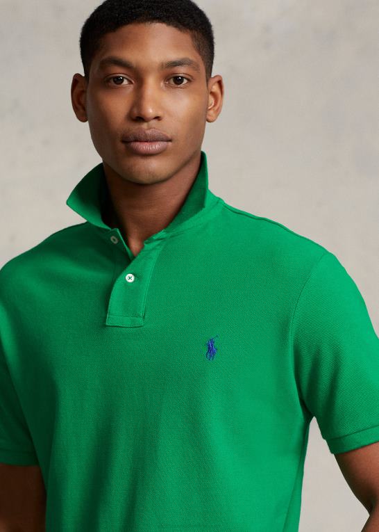 billard/kongeblå Mænd Ralph Lauren slim fit mesh behagelig poloshirt Z426B23