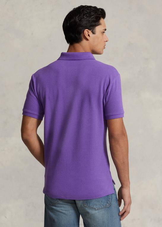 binde lilla Mænd Ralph Lauren slim fit mesh ny poloshirt Z426B36