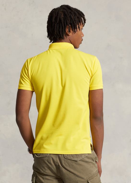 citronknus Mænd Ralph Lauren slim fit poloshirt i stretch mesh Z426B951