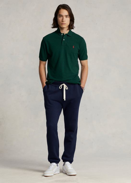 college grøn/burgunder Mænd Ralph Lauren slim fit mesh behagelig poloshirt Z426B26