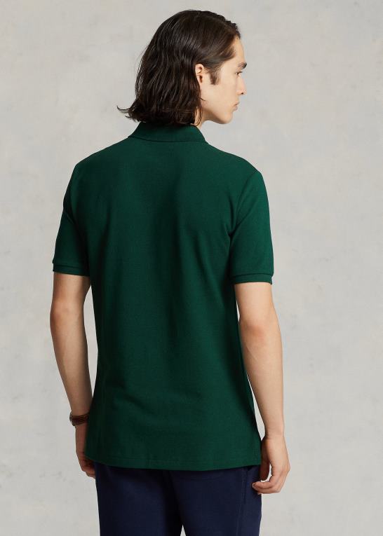 college grøn/burgunder Mænd Ralph Lauren slim fit mesh behagelig poloshirt Z426B26