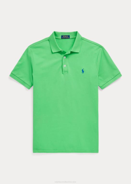cykle grøn Mænd Ralph Lauren slim fit poloshirt i stretch mesh Z426B953