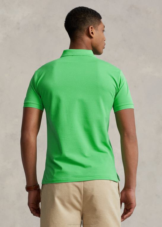 cykle grøn Mænd Ralph Lauren slim fit poloshirt i stretch mesh Z426B953