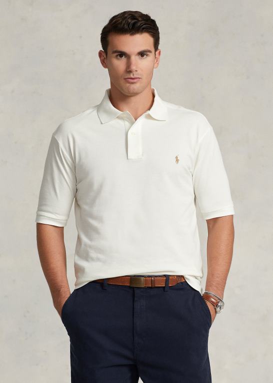 dækvask hvid Mænd Ralph Lauren den ikoniske mesh poloshirt Z426B1825