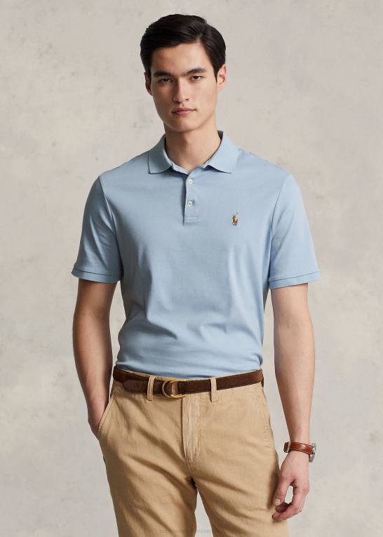 ejendom blå Mænd Ralph Lauren blød bomulds poloshirt - alle passer Z426B185