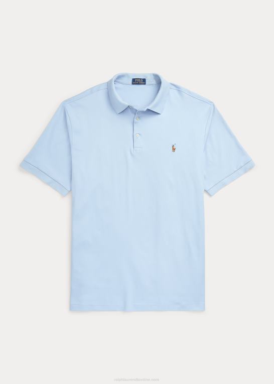 ejendom blå Mænd Ralph Lauren blød poloshirt i bomuld Z426B1538