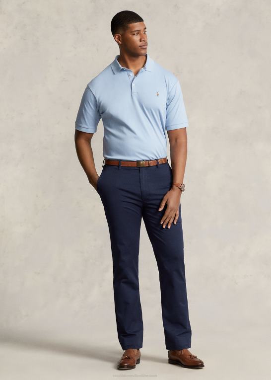 ejendom blå Mænd Ralph Lauren blød poloshirt i bomuld Z426B1538