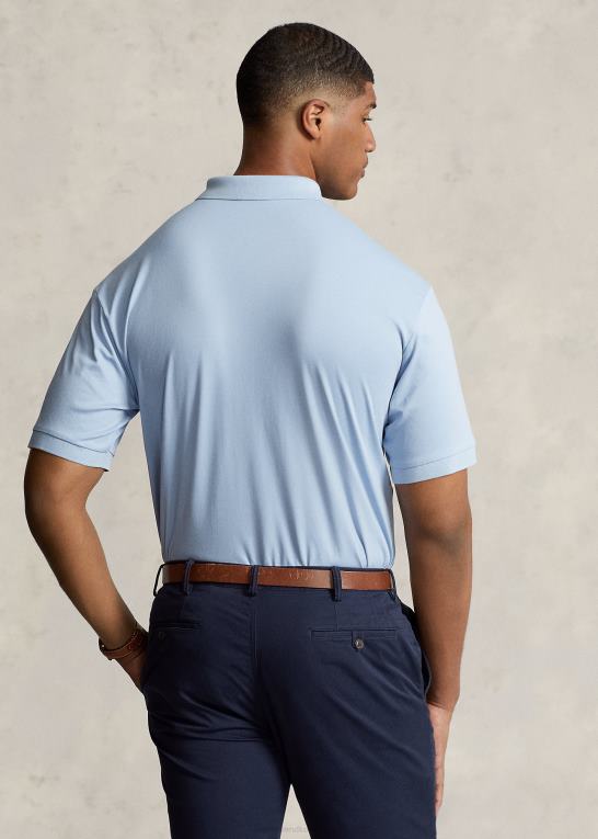 ejendom blå Mænd Ralph Lauren blød poloshirt i bomuld Z426B1538