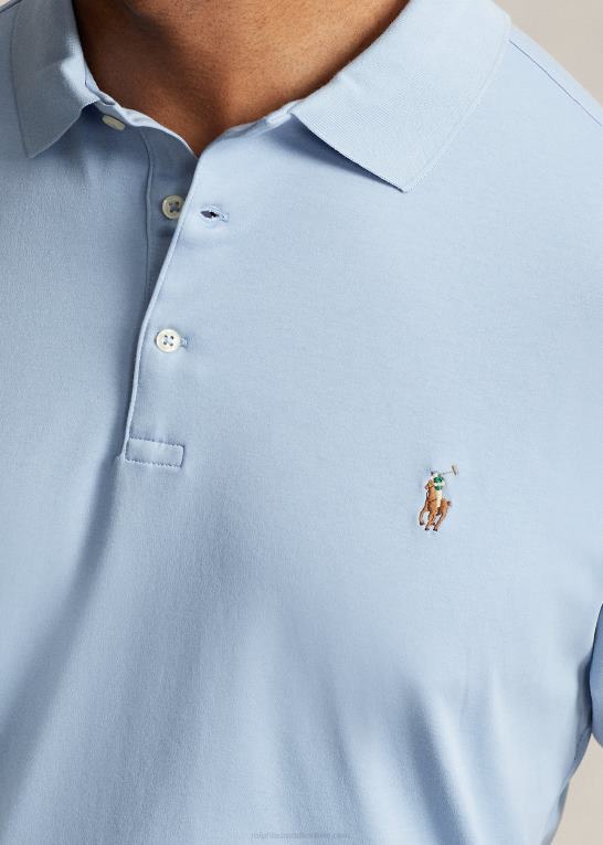 ejendom blå Mænd Ralph Lauren blød poloshirt i bomuld Z426B1538