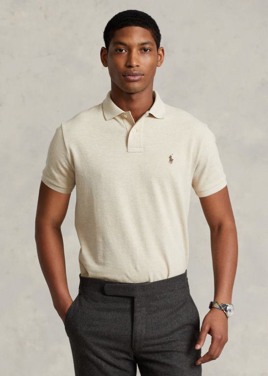 ekspedition klitlyng Mænd Ralph Lauren slim fit mesh poloshirt Z426B8363