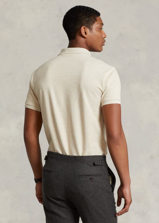 ekspedition klitlyng Mænd Ralph Lauren slim fit mesh poloshirt Z426B8363